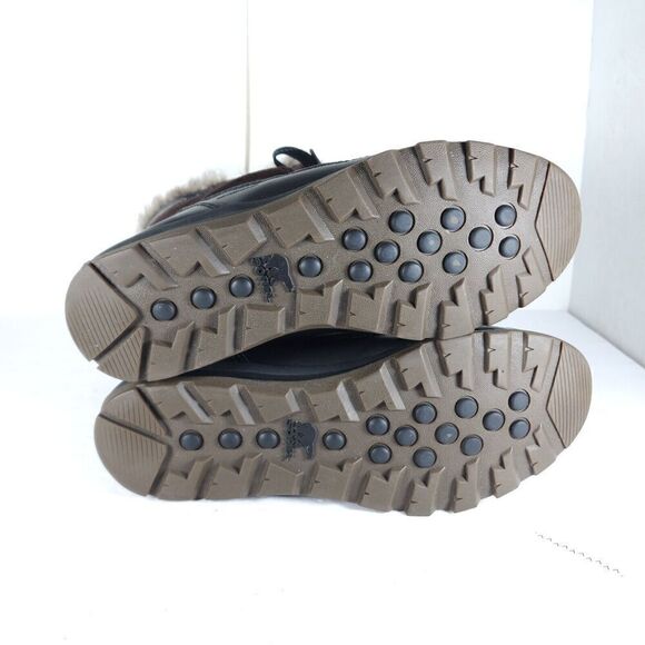 Sorel Women's TIVOLI US 9 Cattail Brown Lined Faux Fur Lace Up Snow Boots - Picture 13 of 16